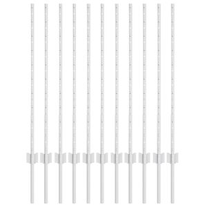 vidaXL Be&aacute;gyazott ker&iacute;t&eacute;soszlop 11 db Ez&uuml;st 140 cm Porsz&oacute;rt ac&eacute;l
