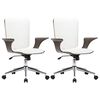 vidaXL Forg&oacute;s Irodai Sz&eacute;kek 2 db Műbőr 69 x 61 x 104 cm