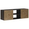 vidaXL TV szekr&eacute;ny Bronz 105 x 30 x 35 cm T&ouml;m&ouml;r Mang&oacute;fa &eacute;s Műszaki Fa