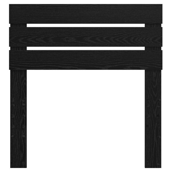 vidaXL Fejt&aacute;mla Fekete t&ouml;lgy 80 cm Faanyag