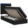 vidaXL LED t&aacute;rol&oacute;s &aacute;gy matraccal Fekete 100 x 200 cm Sz&ouml;vet