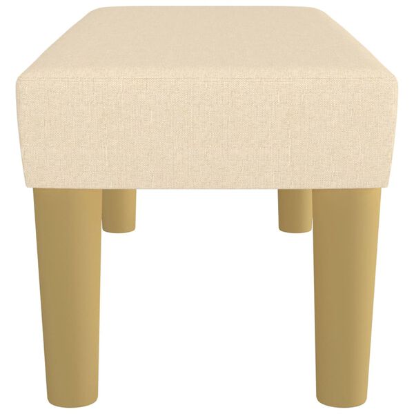 vidaXL krémszínű szövet pad 70 x 30 x 30 cm