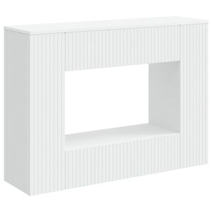 vidaXL Konzolasztal Cs&iacute;kos Feh&eacute;r 101 x 29 x 74 cm M&eacute;rn&ouml;ki fa