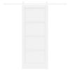 vidaXL Cs&uacute;sz&oacute; ajt&oacute; Feh&eacute;r 83 x 202 cm T&ouml;m&ouml;r fenyőfa