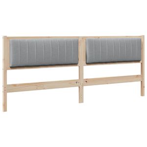 vidaXL K&aacute;rpitozott fejt&aacute;mla fejt&aacute;ml&aacute;val Barna 200 cm T&ouml;m&ouml;r fenyőfa