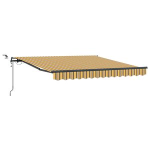 vidaXL Beh&uacute;zhat&oacute; napellenző Soksz&iacute;nű 300 x 250 cm Poli&eacute;szter