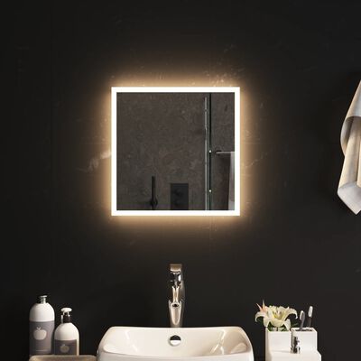 vidaXL LED-es fürdőszobatükör 40x40 cm