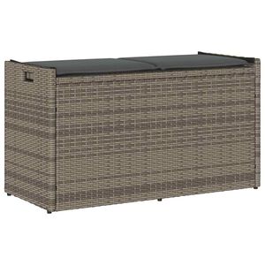 vidaXL sz&uuml;rke polyrattan k&uuml;lt&eacute;ri t&aacute;rol&oacute;pad p&aacute;rn&aacute;val 100 cm