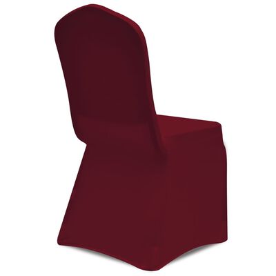 vidaXL 24 db burgundi vörös sztreccs székszoknya
