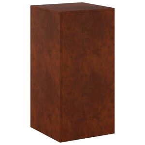 vidaXL N&ouml;v&eacute;ny&aacute;llv&aacute;ny Rozsd&aacute;s 40 x 40 x 80 cm Időj&aacute;r&aacute;s&aacute;ll&oacute; Ac&eacute;l