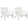 vidaXL Kerti adirondack sz&eacute;kek 2 db feh&eacute;r 75x77x77 cm t&ouml;m&ouml;r fa fenyőfa