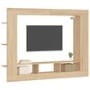 vidaXL sonoma tölgyszínű szerelt fa TV-szekrény 152x22x113 cm