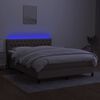 vidaXL t&oacute;psz&iacute;nű sz&ouml;vet rug&oacute;s &eacute;s LED-es &aacute;gy matraccal 140x190cm