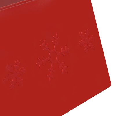 vidaXL piros karácsonyfatalp-takaró Ø68 x 25 cm