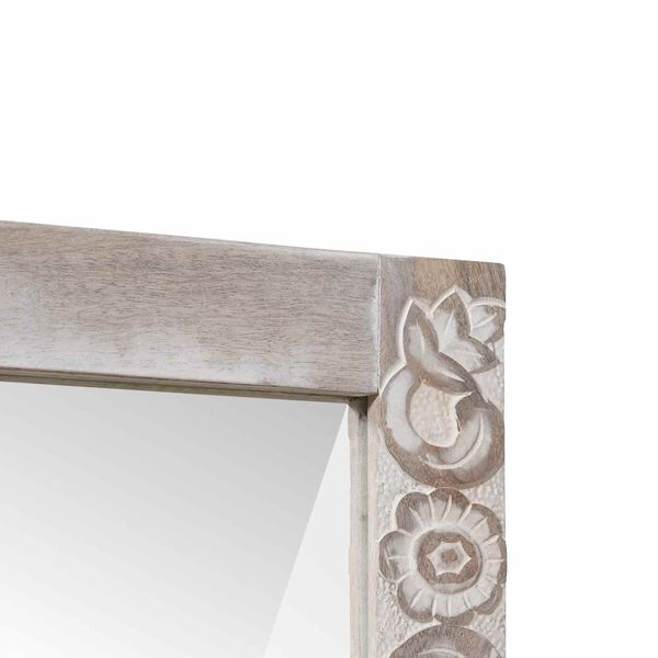 vidaXL F&uuml;rdőszobai t&uuml;k&ouml;r Feh&eacute;r 70 x 50 x 2,5 cm T&ouml;m&ouml;r Mang&oacute;f&aacute;t