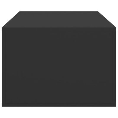 vidaXL fekete szerelt fa dohányzóasztal 100x50,5x35 cm