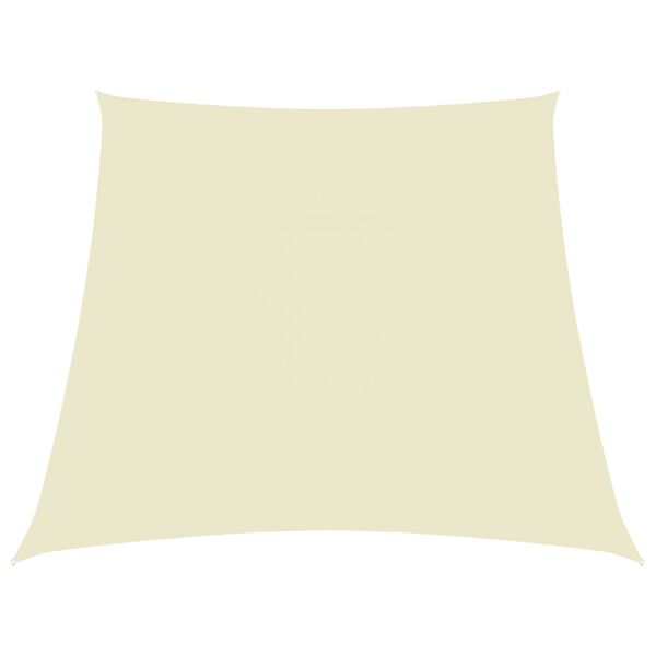 vidaXL krémszínű trapéz alakú oxford-szövet napvitorla 3/5 x 4 m
