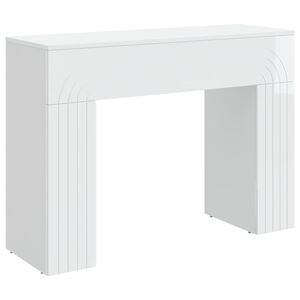 vidaXL Doh&aacute;nyz&oacute;asztal Magasf&eacute;nyű Feh&eacute;r 102 x 35 x 75 cm Szerelt Fa