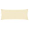 vidaXL krémszínű HDPE napvitorla 160 g/m² 2 x 5 m