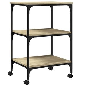 vidaXL 3 szintes sonoma t&ouml;lgy sz&iacute;nű nyomtat&oacute;&aacute;llv&aacute;ny 50 x 41 x 75 cm