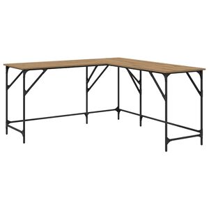 vidaXL Asztal Artisan t&ouml;lgy 149 x 149 x 75 cm Faanyag