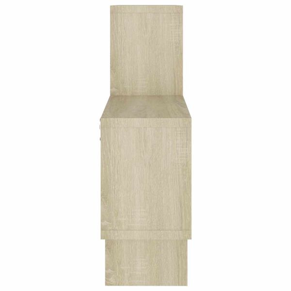 vidaXL autó alakú sonoma tölgy színű szerelt fa fali polc 82x15x51 cm