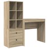 vidaXL Asztal Sonoma t&ouml;lgy 125,5 x 40 x 127 cm 2 db