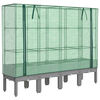 vidaXL rattan megjelen&eacute;sű magas&aacute;gy&aacute;s melegh&aacute;ztakar&oacute;val 160x40x140 cm