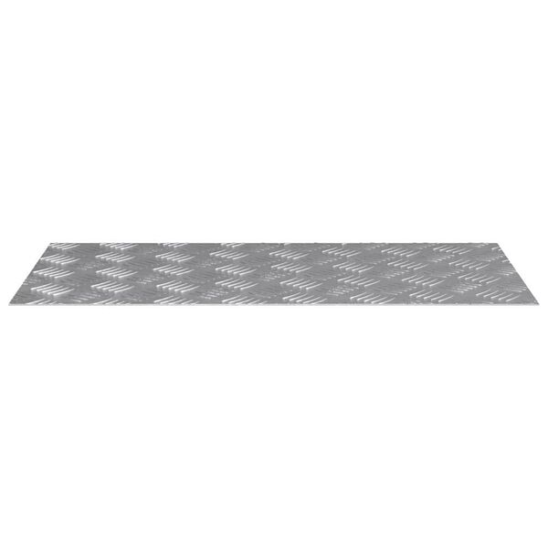 vidaXL L&eacute;pcsőfok N&eacute;gysz&ouml;gletes 4 pcs Ez&uuml;st 80 x 40 cm Alum&iacute;nium