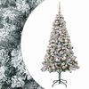 vidaXL Műfenyő g&ouml;mb&ouml;kkel 120 cm 150 LED Meleg feh&eacute;r PVC &eacute;s f&eacute;m