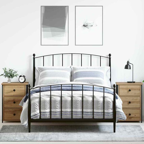 vidaXL &Eacute;jjeliszekr&eacute;ny fi&oacute;kkal 2 pcs Barna 40 x 36 x 60 cm