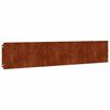 vidaXL 10 db rugalmas corten ac&eacute;l gyepszeg&eacute;ly 20 x 103 cm