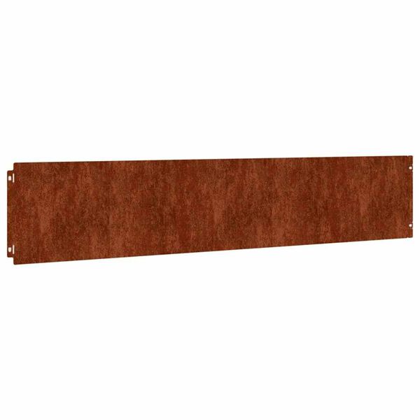 vidaXL 10 db rugalmas corten ac&eacute;l gyepszeg&eacute;ly 20 x 103 cm