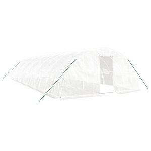vidaXL feh&eacute;r ac&eacute;lv&aacute;zas melegh&aacute;z 60 m&sup2; 12 x 5 x 2,3m