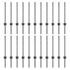 vidaXL Be&aacute;gyazott ker&iacute;t&eacute;soszlop 22 pcs Sz&uuml;rke 100 cm Porsz&oacute;rt ac&eacute;l