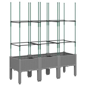 vidaXL vil&aacute;gossz&uuml;rke PP r&aacute;csos kerti &uuml;ltetől&aacute;da 120 x 40 x 142,5 cm