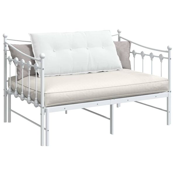 vidaXL H&aacute;tp&aacute;rna Feh&eacute;r 100 x 19 x 50 cm sz&ouml;vet