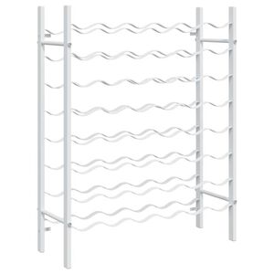 vidaXL feh&eacute;r f&eacute;m bortart&oacute; &aacute;llv&aacute;ny 48 palackhoz