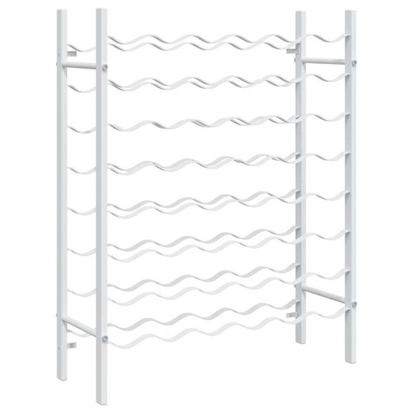 vidaXL feh&eacute;r f&eacute;m bortart&oacute; &aacute;llv&aacute;ny 48 palackhoz