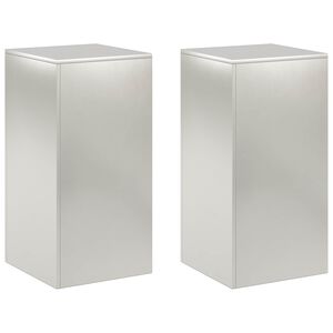 vidaXL N&ouml;v&eacute;ny&aacute;llv&aacute;ny 2 pcs Ez&uuml;st 40 x 40 x 80 cm Ac&eacute;l