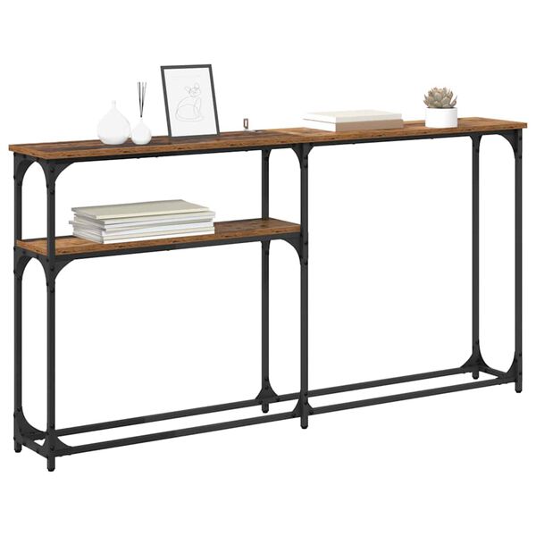 vidaXL Konzolasztal R&eacute;gi fa 145x22.5x75cm Faanyag