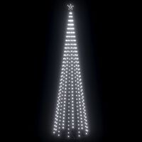 vidaXL kúp alakú karácsonyfa 752 hideg fehér LED-del 160 x 500 cm