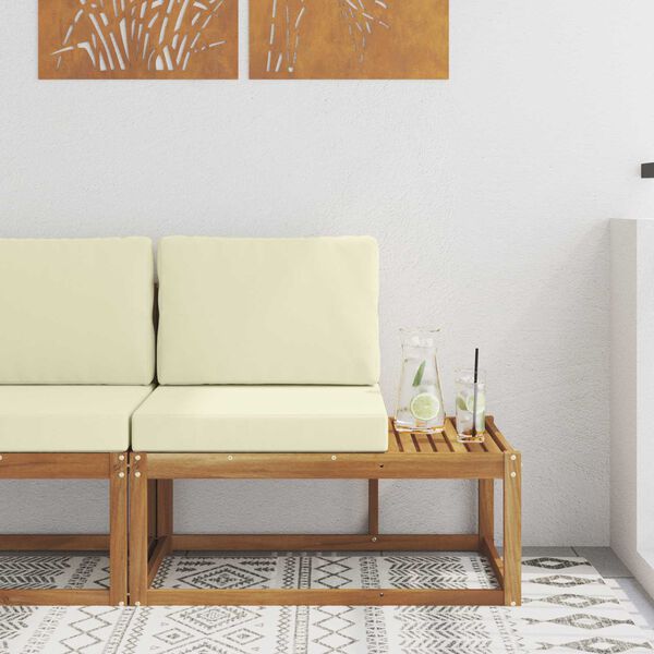 vidaXL K&uuml;lt&eacute;ri v&eacute;gleges kanap&eacute; p&aacute;rn&aacute;val Term&eacute;szetes 91 x 63 x 73 cm