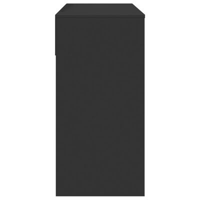 vidaXL fekete fésülködőasztal tükörrel 80x39x80 cm