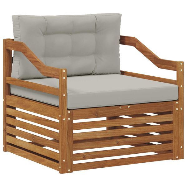 vidaXL K&uuml;lt&eacute;ri kanap&eacute; szett T&ouml;m&ouml;r Ak&aacute;cfa Term&eacute;szetes