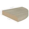 vidaXL 4 db t&ouml;lgysz&iacute;nű MDF lebegő sarokpolc 25x25x3,8 cm