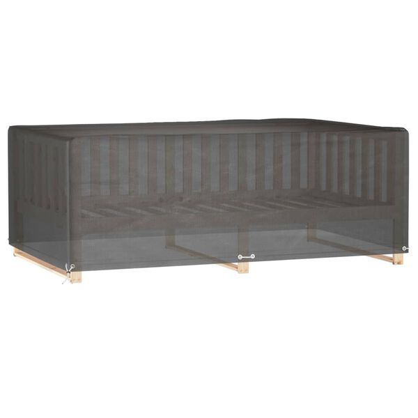 vidaXL téglalap alakú kerti bútorhuzat 12 fűzőlyukkal 213x132x75 cm