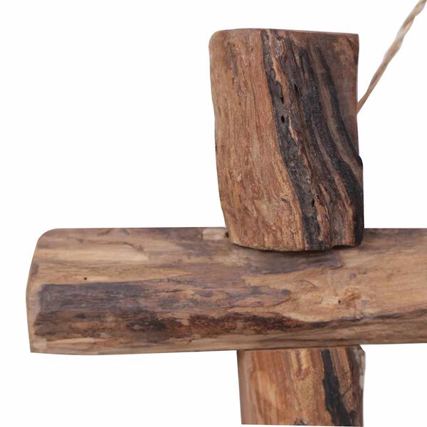 vidaXL term&eacute;szetes sz&iacute;nű &uacute;jrahasznos&iacute;tott t&iacute;kfa r&ouml;nkt&uuml;k&ouml;r 50 x 50 cm