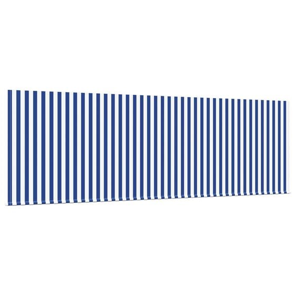 vidaXL Beh&uacute;zhat&oacute; napellenző K&eacute;k &eacute;s Feh&eacute;r 400 x 200 cm