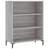 vidaXL sz&uuml;rke sonoma sz&iacute;nű szerelt fa k&ouml;nyvespolc 69,5 x 32,5 x 90 cm